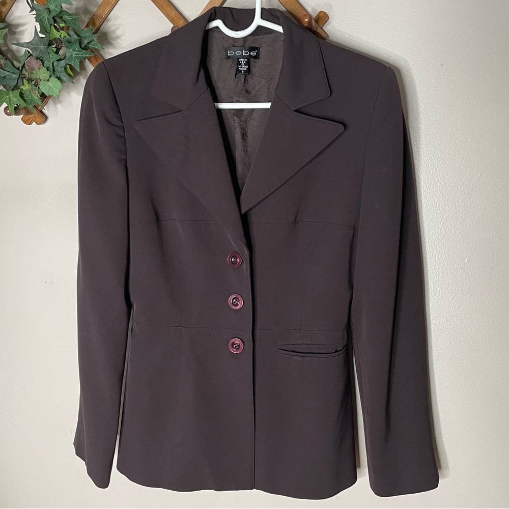 Vintage Bebe brown blazer jacket
